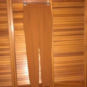 Tan Skinny Leg Casual Pants